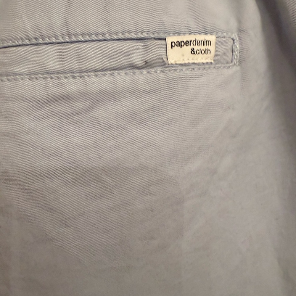 Paper Denim & Cloth Men's NWT Size XL Light Blue Polo Flat Front s Classic Fit. - Picture 15 of 16